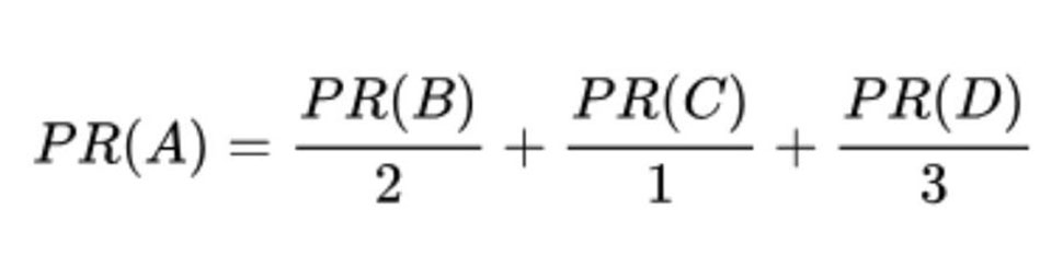 网页排名（pagerank）算法公式二